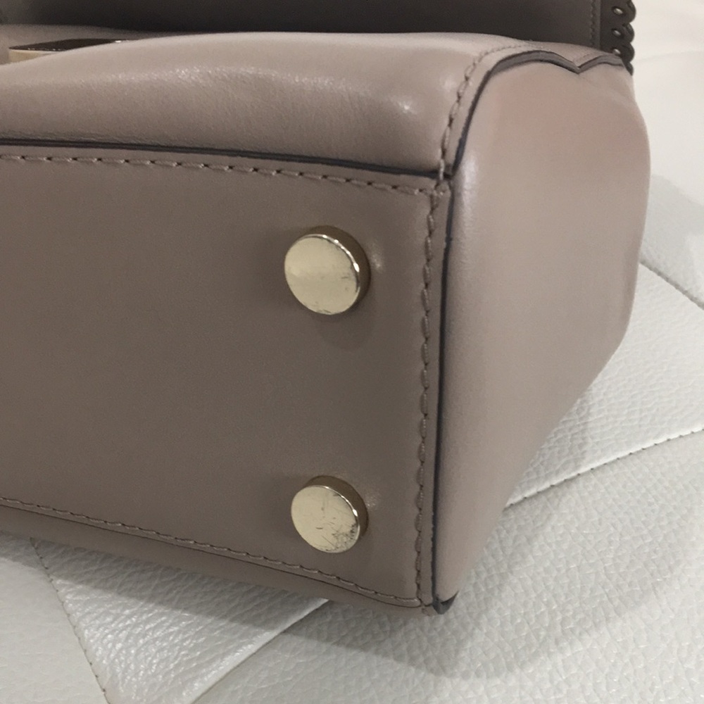 Michael Kors Ava Satchel leather Truffle color PreOwned - Picture 8 of 15